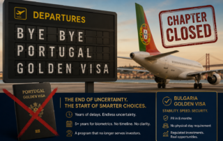 Bulgaria golden visa destroyed Portugal golden visa
